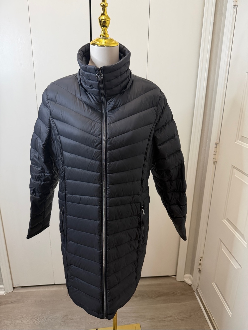 Michael Kors Black Quilted Down-Fill Jacket